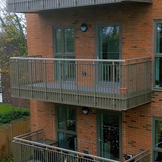 Eighteen new balconies at Alexandra Gardens by Balco Balcony Systems Ltd